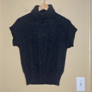 Cashmere Dark Gray Turtleneck Sweater